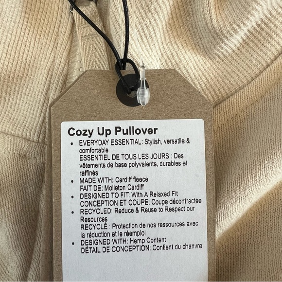 🆕 NWT Prana Cozy Up Pullover size large in Canvas Heather - Picture 7 of 15